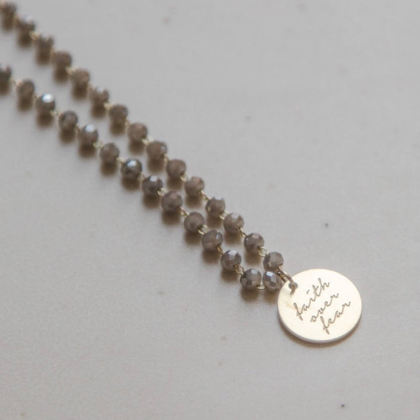 Serenity Stone Gray Necklace