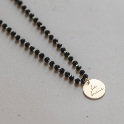 Serenity Stone Black Necklace
