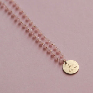 Serenity Stone Pink Necklace