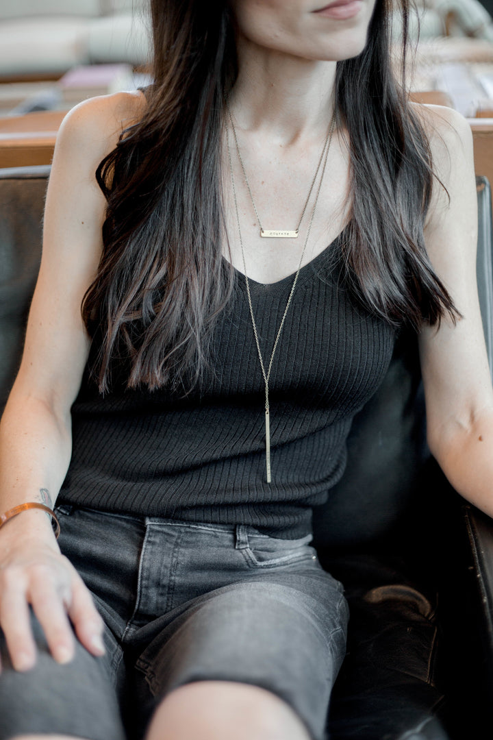 Vintage Sparrow Jewelry 14k Minimal Warrior Necklace