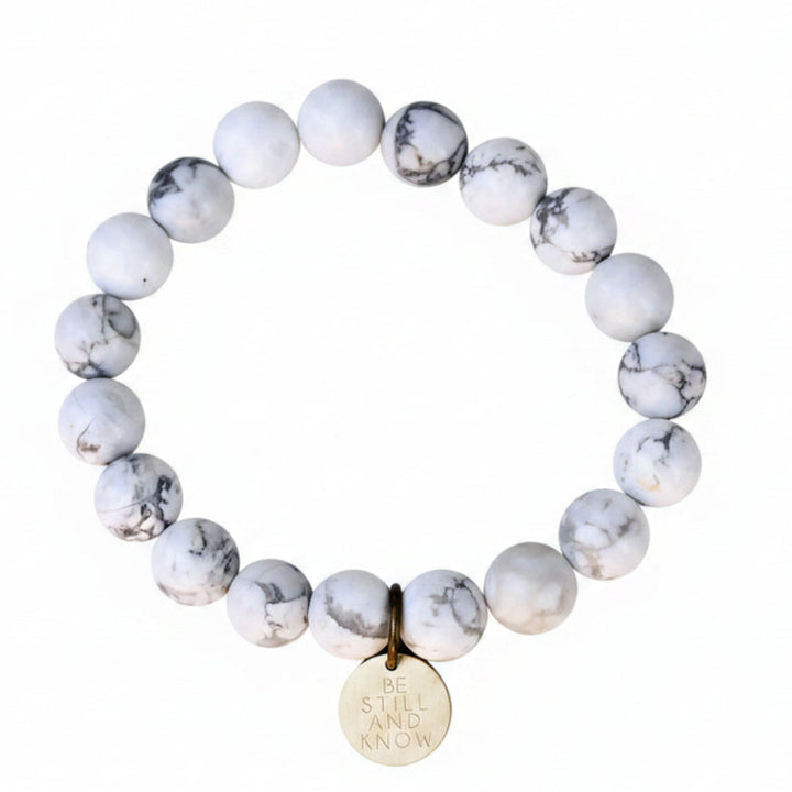 Serenity Stones Be Still White Marbled