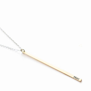 Pray Minimal Necklace