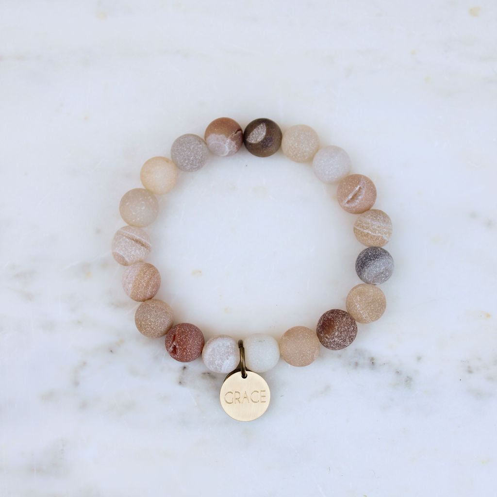 Vintage Sparrow Jewelry Serenity Stones Desert Tone Bracelet