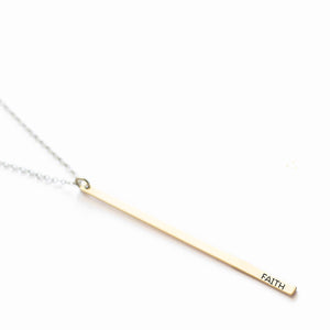 Faith Minimal Necklace