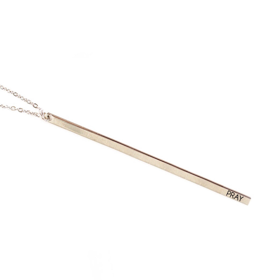 Pray Minimal Necklace