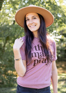 This Mama Prays Tee w/ Mama Stack Bracelet