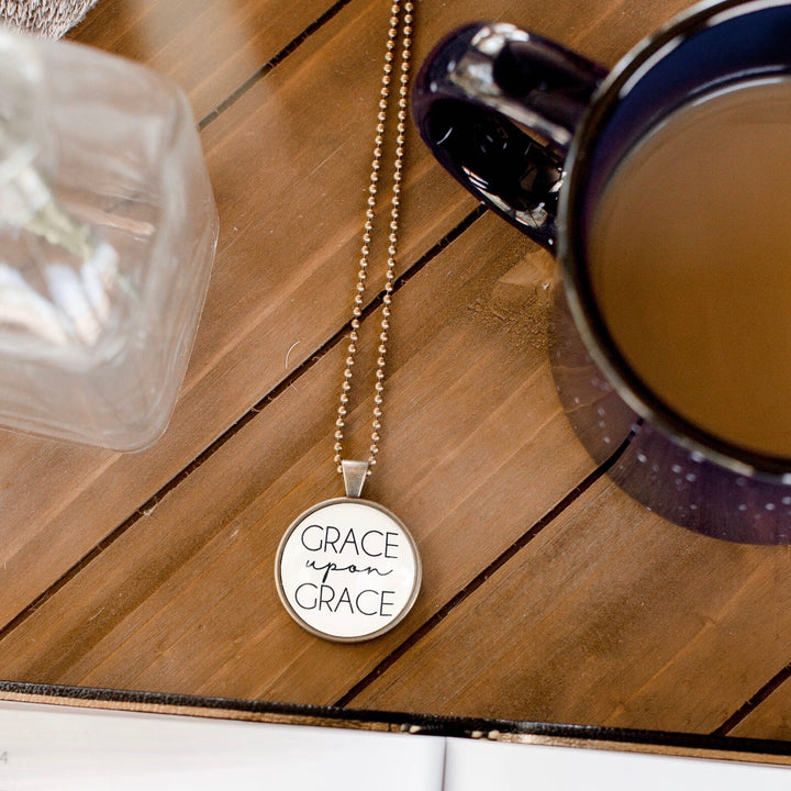 Grace Upon Grace Necklace by The Vintage Sparrow