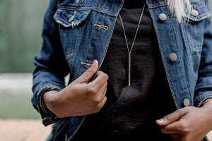 Strength & Courage Minimal Necklace