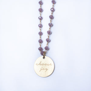 Serenity Stone Lilac Necklace