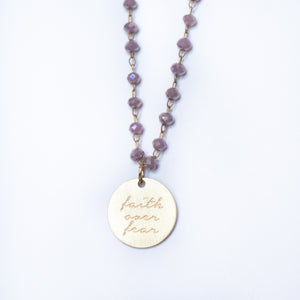 Serenity Stone Lilac Necklace