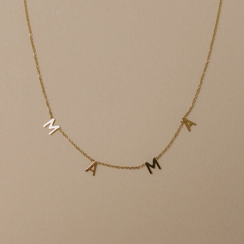 Mama Letter Necklace