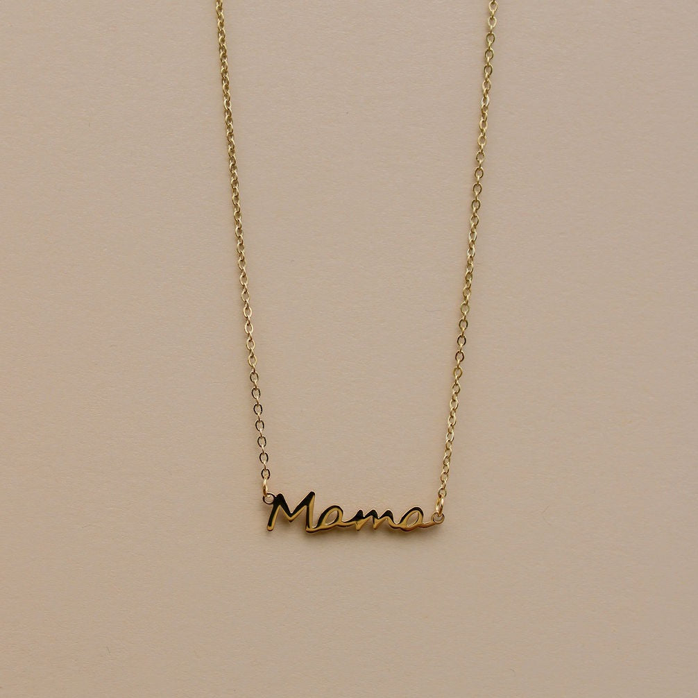 Vintage Sparrow Jewelry Mama Script Necklace