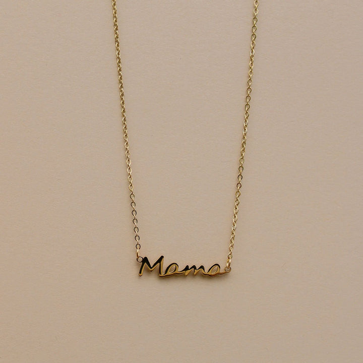 Vintage Sparrow Jewelry Mama Script Necklace