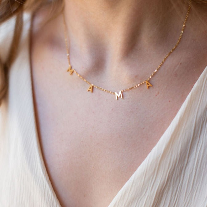Mama Letter Necklace