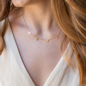 Mama Letter Necklace