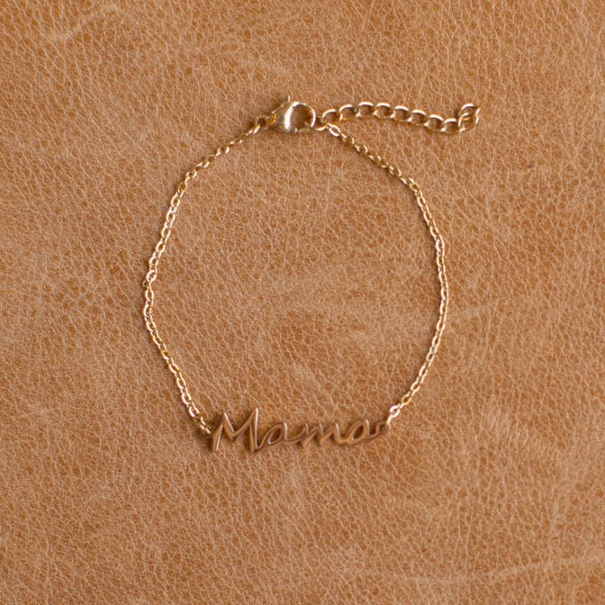Vintage Sparrow Jewelry Mama Script Bracelet