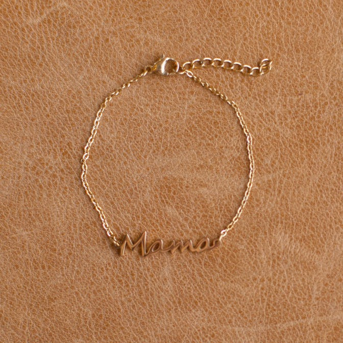 Vintage Sparrow Jewelry Mama Script Bracelet