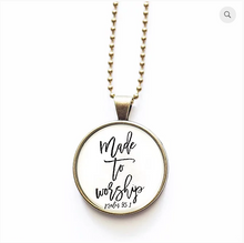 Load image into Gallery viewer, Made to Worship Necklace by The Vintage Sparrow